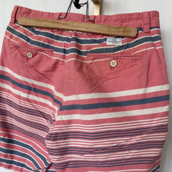 Vineyard Vines Men's Striped Chino Breaker Shorts 9” Multicolor Size 30 Casual - Picture 7 of 11